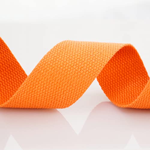 Trimz Cotton Webbing - Orange - 30mm x 5m - Image 3