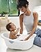 Skip Hop Baby Bath Tub 4-in-1 Grow with Baby Infant to Toddler Bathtub with Supportive Sling and Sit-Up Support Wave Age 0m+