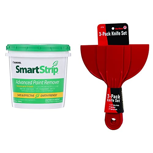 Smart Strip Advanced Paint Remover + Red Devil Knife Set (Quart)