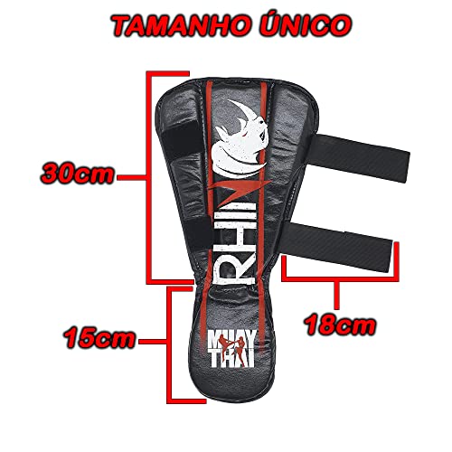 Caneleira Muay Thai Protetor de Canela Básica Rhino by Spank- para Iniciantes