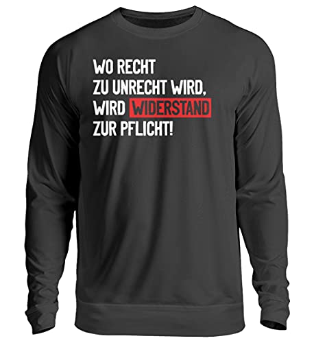 Pull unisexe Generisch Là où il faut raison résistance obligation jet black XXXL