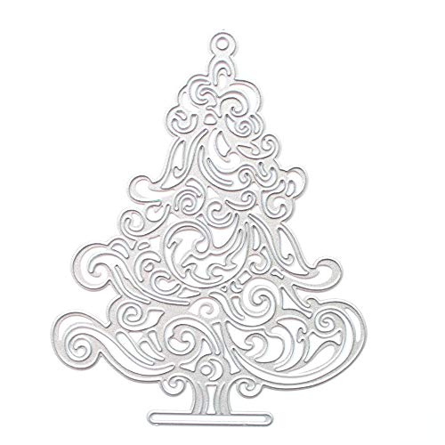 Metal DIY Cutting Die Card Embossing Die Scrapbooking Album Paper Cards Art Craft Stencils Scrapbooking (Christmas Tree 3) - Thumbnail 3