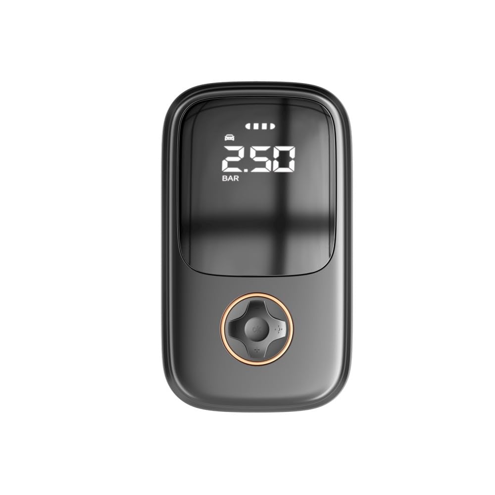 COMPRESSORE D'ARIA PORTATILE PER AUTO MOTO SCOOTER BICI PALLONE GONFIABILI COMPATIBILE CON SUZUKI V STROM 650 DL GONFIATORE AUTOMATICO 60W DI POTENZA 2000 Mah 8x14x4,5cm