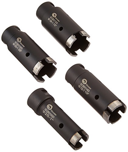 Toolocity CBKIT1 Monster Dry Wet Diamond Granite Concrete Core Drill Bits Hole Saws, 4-Piece