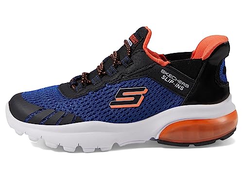 Skechers Tênis infantil unissex Razor Air-Hyper-Brisk, Azul royal/preto, 3.5 Big Kid
