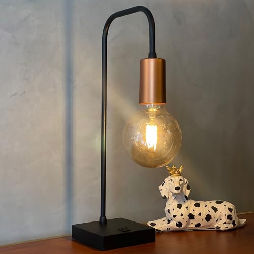 Luminária de Mesa Abajur Curvado Vintage Retrô Alumínio E27 Bivolt