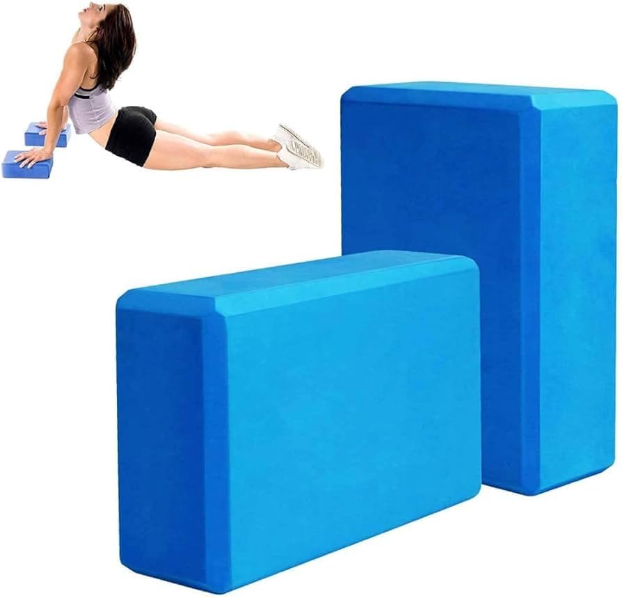 Yoga Blocks Set of 2, Yoga Bricks, High Density Premium EVA Foam Yoga Block for Strength, Balance, and Flexibility, Odour Resistant-image-24