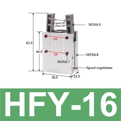 Cylindre à doigt pneumatique HFY-16, finition de précision pour outillage