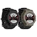 Produktbild kwmobile 2X Sport Schutzhülle kompatibel mit Huami Amazfit T-Rex 2 - Silikon Hülle Cover ohne Tracker Schwarz Grün