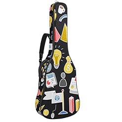 Housse imperméable pour guitare acoustique avec double bandoulière et poche Motif arbre de Noël, Multicolor 09, 42.9×16… - Les Beatles, Paul McCartney, John Lennon, RIngo Starr, George Harrison