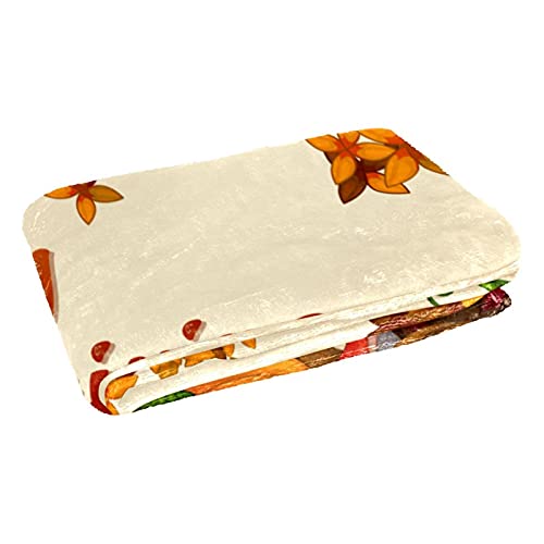 Couverture Thanksgiving imprimé citrouille plaid chaud lit et canapé