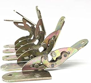 Hinge, 2pcs 180 Degree Flap Hinge Iron Hidden Folding Hinge for Dining Table Desk Bed Bracket Mechanism Combination Furniture Fittings (Color : 18mm)