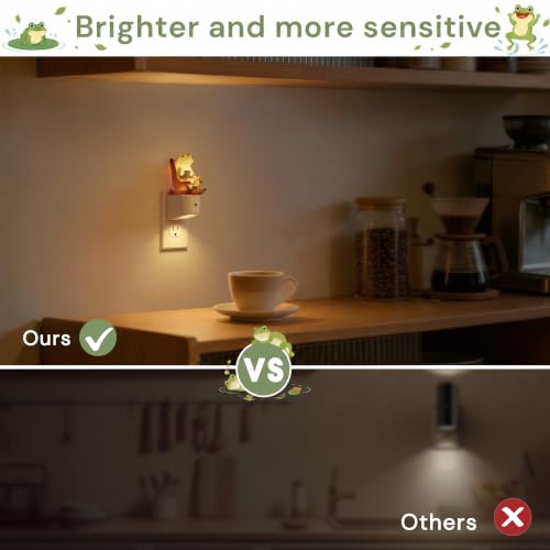 Image of L LOHAS LED Plug-in Night Light for Kids, Cute Frog, 3000K Soft White