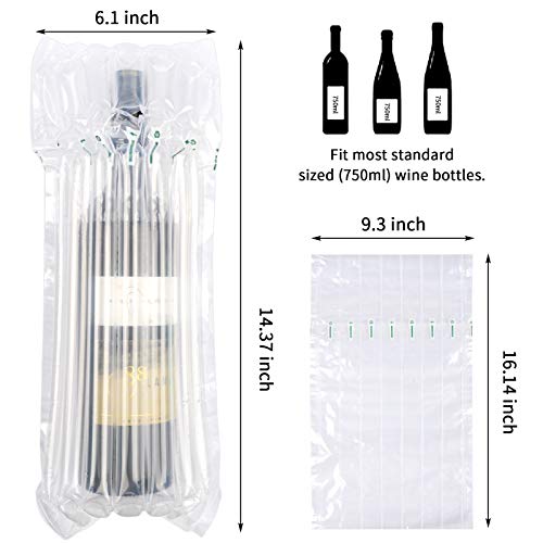 Bolsas de vino para viajes: protector inflable antichoque para maletas 7