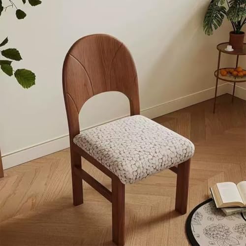 PP-Vic Taburete De Tocador De Madera, Taburete De Tocador De Maquillaje De Mediados De Siglo, Taburete De Maquillaje con Respaldo Y Sin Brazos, Silla Moderna del Vestuario, Elegante,Wood