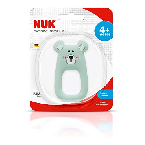 Mordedor Comfort Fun - Urso, NUK, Azul
