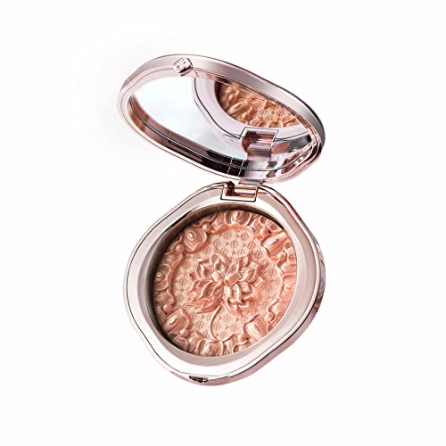 【公式】花西子 FLORASIS 双蓮彫刻 ハイライト 自然 透明感 ツヤ 素肌感 ナチュラルメイク 扱いやすい 立体感のある顔立ち キラキラ 中国コスメ チャイボーグ ベースメイク (02 ローズアンバー)のサムネイル