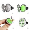 Vicloon Aromatherapy Essential Oil Diffuser - Car Air Freshener Vent Clip Locket with 10 Refill Felt Pads, Perfect for Car, Office or Home #3
