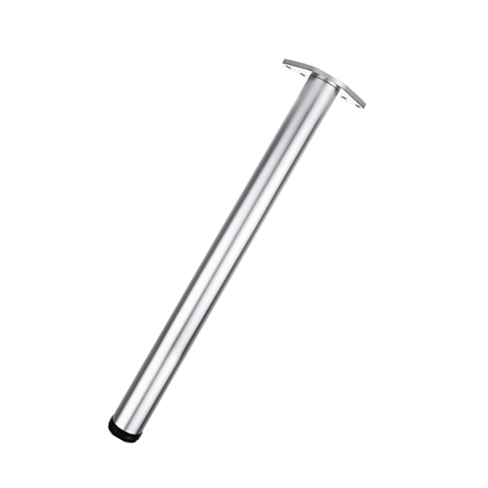 1 Pcs Legs for Furniture,Stainless Steel Furniture Legs Metal Adjustable Breakfast Bar Worktop Support Table Leg, Easy to Install, Strong Load-Bearing Capacity (25cm/9.84in,Silver)