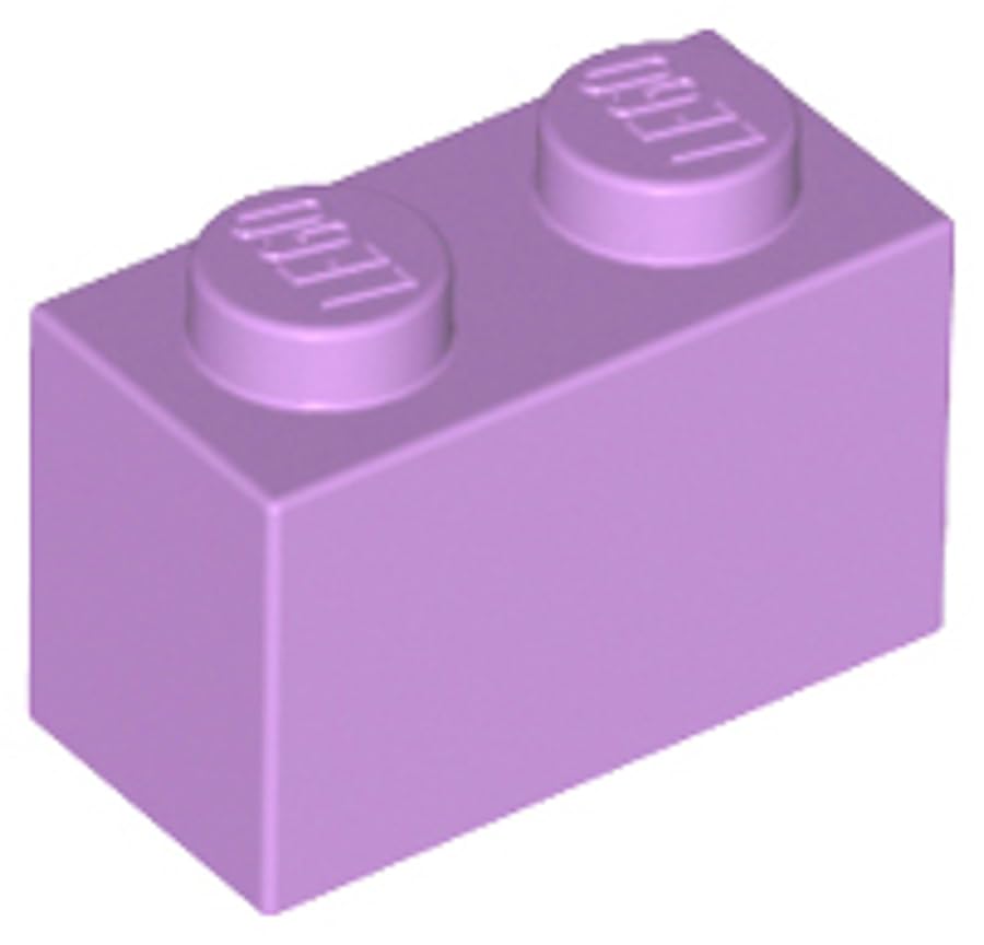 LEGO Building Block 1x2, Part 3004 (Medium Lavender, 10, Bricks) โ image 1