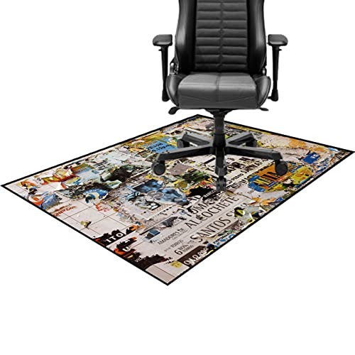 Alfombrilla para Silla para Suelos Duros Protector de Suelo para Silla de Oficina Alfombra para Silla Gaming Chair Mat Alfombra Gaming Suelo Alfombra Silla Oficina Decora tu Oficina 120×160CM Cover