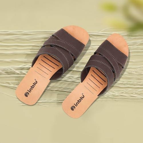 Image of inblu Stylish Fashion Slipper for Women | Comfortable | Lightweight | Anti Skid | Casual Office Footwear (MR02 NT)