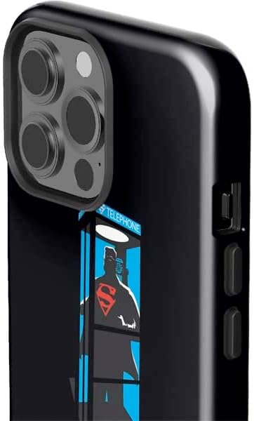Skinit Impact Phone Case Compatible with iPhone 14 Pro Max - Officially Licensed DC Comics Superman Phone Booth Design