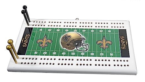 Rico New Orleans Saints Cribbage Board