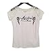 Moonar® Summer Scoop Neck Lazer Cut Angel Wings Short Sleeve Casual Tops T Shirt