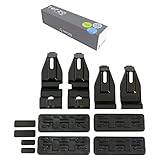 Terzo テルッツォ (by PIAA) ルーフキャリア ベースキャリア ホルダー 4個入 ブラック 【トヨタ ノア ヴォクシー エスクァイア ZRR8# ZWR8#】 EH410