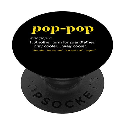 Pop-Pop Novelty Pop Pop Gifts Grandpa Fathers Day Gift PopSockets PopGrip Intercambiable