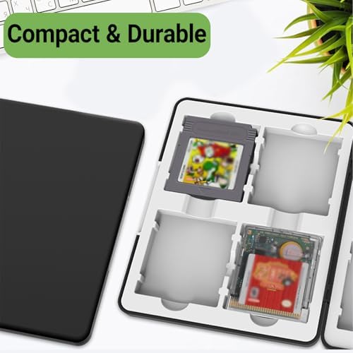 QUBAMG GB Game Case Compatible with Gameboy, Gameboy Color,Gameboy Pocket, Holds 8 GB Game Cartridges, Silicone Slots with Magnetic Closure, Portable Travel Organizer Storage Box for GB/GBC/GBP Collectors,White — 사진 5