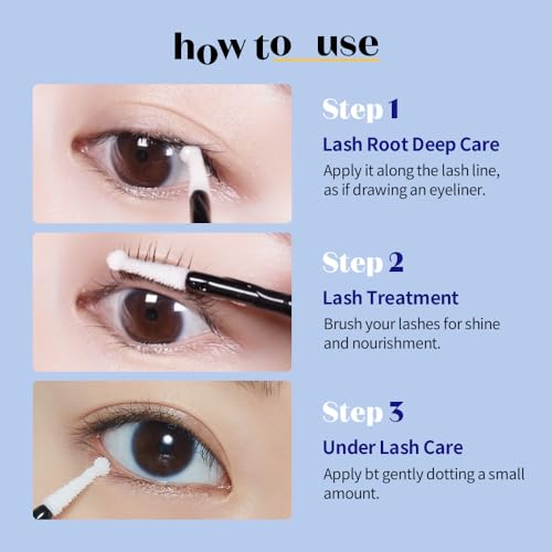ETUDE Power Eyelash Ampoule 1+1 Set, Lash and Brow Treatment, Caffeine-Infused, Ultra Slim Tip, Lash Booster, Korean Makeup, Beauty (1.31 Fl Oz) - Thumbnail 6