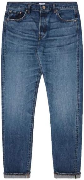 Jean slim tapered Edwin L32 en denim bleu mid dark wash pour homme
