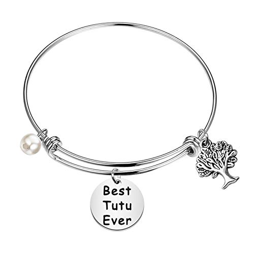 CENWA Tutu Gifts Best Tutu Ever Bracelet Gift for Grandparent's Day Birthday Mother's Day Valentine's Day Gift