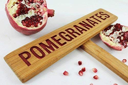 POMEGRANATES Fruit Tree Marker, Cedar wood sign, Garden sign, Plant Marker, Garden Marker, Custom Garden Sign, Personalized Garden Marker
