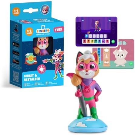 Edurino Figur Yuki – Lernspiel App für Kinder ab 5 J. – Kunst & Gestalten | Spielerisch digital lernen, Kunst & Gestalten & Kreativer Ausdruck, 5-8 Jahre, Inkl. App, Pädagogisch, S