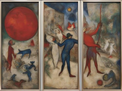 Affiches multi panneaux de nuit pour habiller un grand mur vide facilement