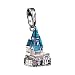Lumos Harry Potter Charm # 3 - Hogwarts Castle (Silver Plated)