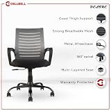 CELLBELL® C104 Medium-Back Mesh Office/Study Chair[Grey]