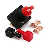 UTSAUTO Battery Switch Car Van Truck Boat Battery Power Disconnect Rotary Isolator Kill ON Off...