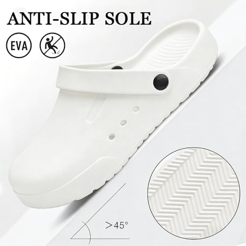 Image of Nihaoya Clogs for Men and Womens Garden Shoes Slip-on Outdoor Beach Slippers Comfort Slip Resistant Sandals Lightweight Breathable
