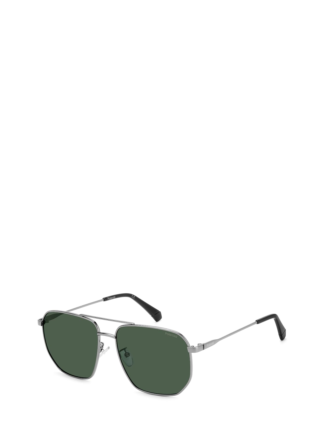 Polaroid Men's Green Man Pld 4141/G/S/X 6Lb/Uc Sunglasses Metal Ruthenium Squared Polarized