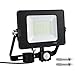 Produktbild Kanavi 50W LED Strahler mit Bewegungsmelder LED Fluter 5000lm Superhell 5500K Tageslichtweiß, 230V IP65 Wasserdicht Außenstrahler für Garten Garage, Sportplat, Keller