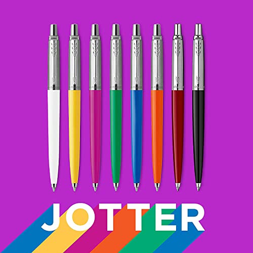 Parker Jotter Originals Caneta esferográfica, acabamento vermelho clássico, ponta média, tinta azul,