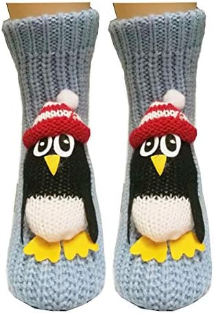 Ulalaza Non-slip Knit Sweater Warm Household Floor Socks for Women