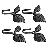 Fonction décorative et multifonctionnelle : ces crochets décoratifs servent de cintres en fer forgé, de porte-clés ou de crochets porte-serviettes dans les salles de bains et les entrées, vous permettant d’optimiser votre espace mural et d’ajouter une touche esthétique à chaque utilisation. crochets porte-serviettes pour salles de bains, cintre en fer forgé