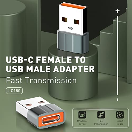 Kiboule LC150 Adaptador USB C Fêmea para USB Macho Transmissão Rápida Tipo A Cabo Carregador Adaptad