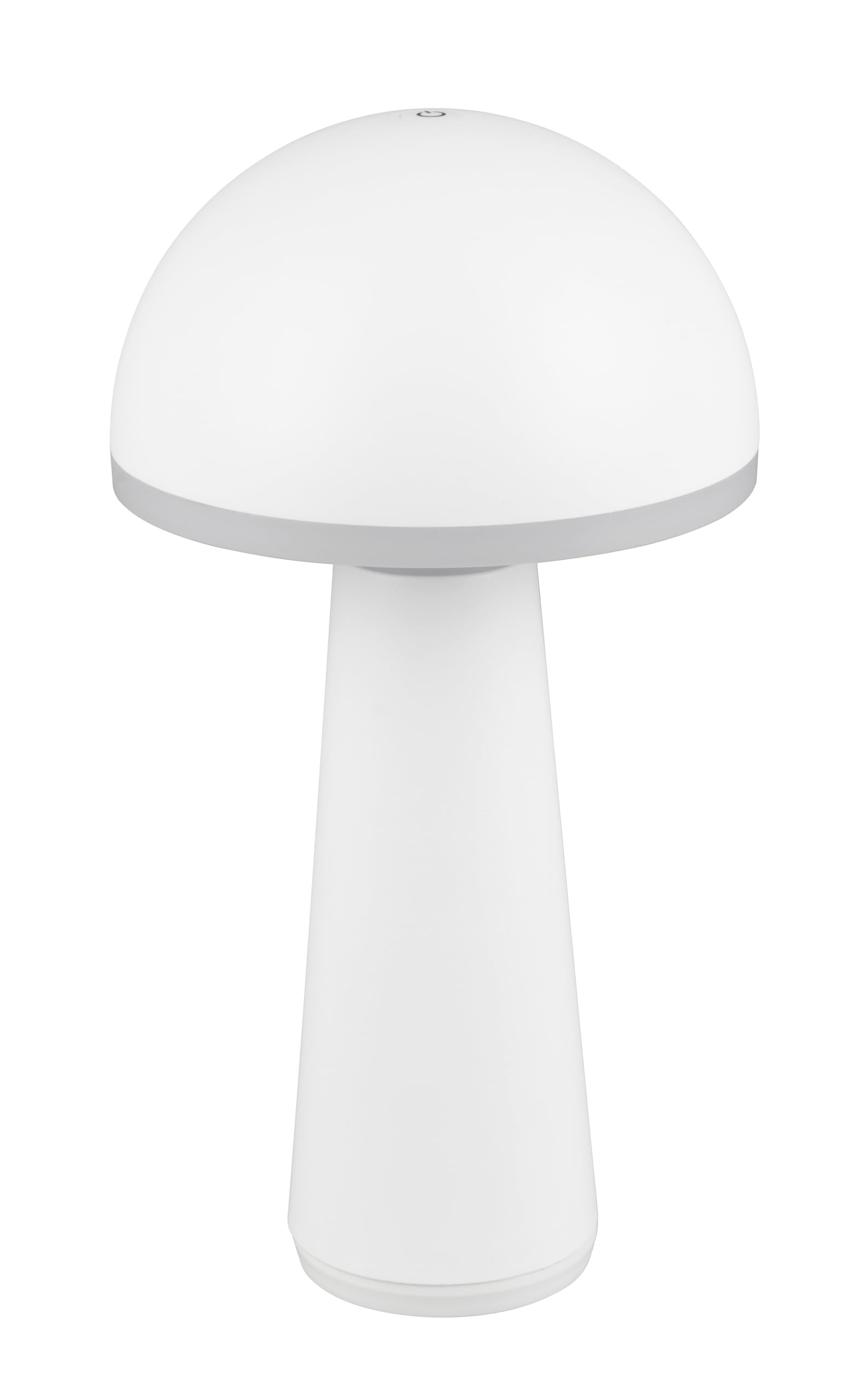 Reality Leuchten LED Außen Akku Tischleuchte Fungo R57716131, Metall Weiß matt, Kunststoff Weiß, inkl. 2 Watt LED, dimmbar, Lichtfarbe einstellbar, Ladestation