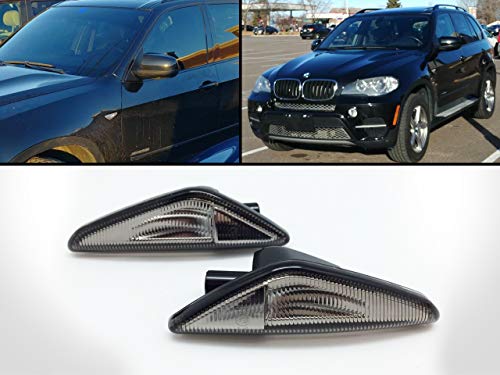 Feux LED latéraux fumés dynamiques pour BMW X3 X5 X6 2007-2012